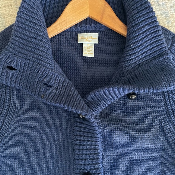 TracyReese Blue Merino Wool Button Down Sweater size medium - Picture 8 of 14